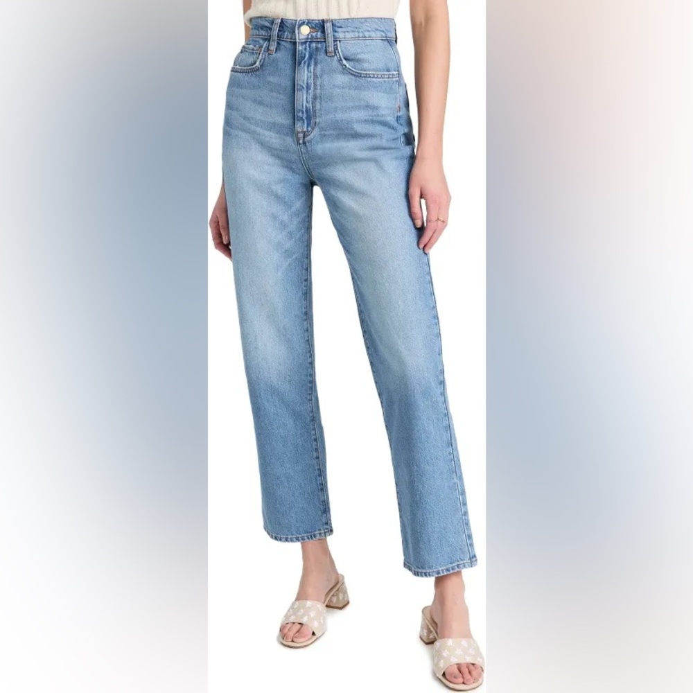Triarchy High-Rise Rigid Straight Jeans Light Blue 25